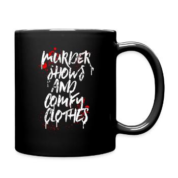 Murder Shows And Comfy - Full Color Mug - black - Right