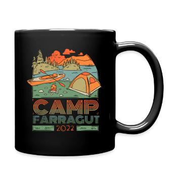 Camp Farragut Sandpoint Idaho - Full Color Mug - black - Right