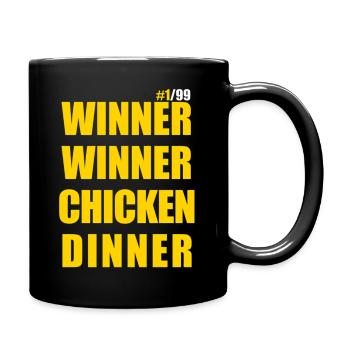 Winner Chicken Dinner Playersunknowttleground - Full Color Mug - black - Right