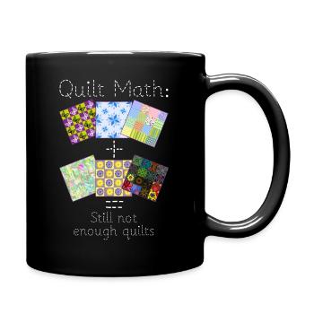 Quilt For Who Love Quilting Quilter - Full Color Mug - black - Right