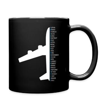 Nato Alphabet For A Air Traffic Controller - Full Color Mug - black - Right