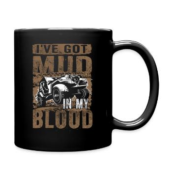 Mud In My Blood 4X4 Mudding - Full Color Mug - black - Right