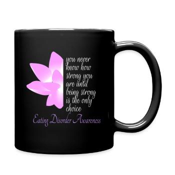 Eating Disorder Awareness Recovery - Full Color Mug - black - Right