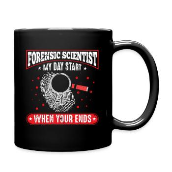Forensic Scientist Forensic Science - Full Color Mug - black - Right