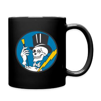 Historic 95Th Fighter Squadron Ww2 Warbird - Full Color Mug - black - Right
