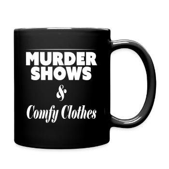 Murder Shows And Comfy Murderino True Crime - Full Color Mug - black - Right