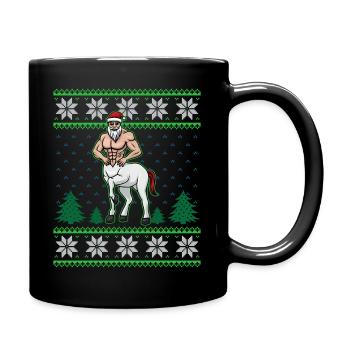 Centaur Greek Mythology Horseman Ugly - Full Color Mug - black - Right