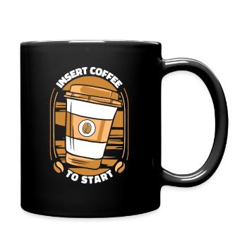 Insert Coffee To Start Queen Latte Art Barista - Full Color Mug - black - Right