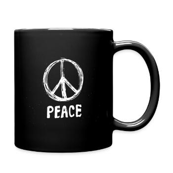 Peace Sign For And - Full Color Mug - black - Right