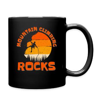 Mountain Climbing Rocks Alpine Outdoor Speed - Full Color Mug - black - Right