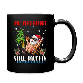 In July - Mid Year Still Naughty - Santa - Full Color Mug - black - Right