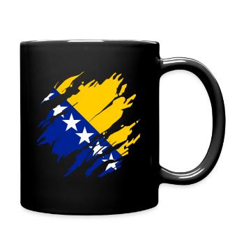 Bosnian Flag Bosnia And Herzegovina - Full Color Mug - black - Right