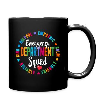 Emergency Department Squad Nurse Team Registered - Full Color Mug - black - Right