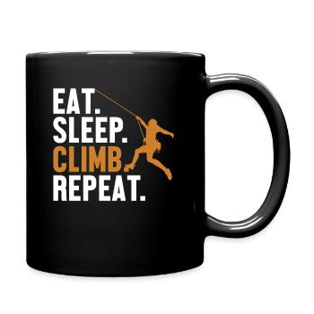 Eat Sleep Climb Repeat Alpine Outdoor Speed - Full Color Mug - black - Right