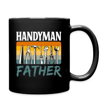 Handy Father Worker Tinkerer Handy Diy Dad Daddy - Full Color Mug - black - Right