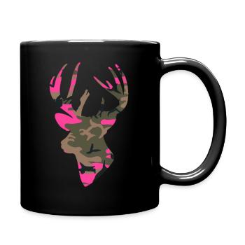 Deer -S Camo Outfitter Black - Full Color Mug - black - Right