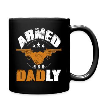 Armed and DADly - Full Color Mug - black - Right