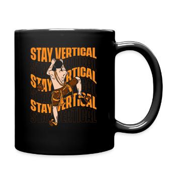 Stay Vertical Alpine Outdoor Speed Sport Free - Full Color Mug - black - Right