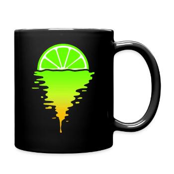 Lime Sunset - Full Color Mug - black - Right