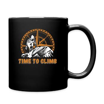 Time To Climb Sport Free Alpine Outdoor Speed - Full Color Mug - black - Right