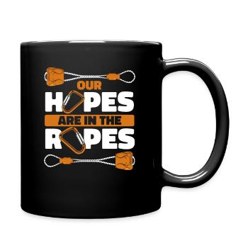 Our Hopes Are In The Ropes Outdoor Speed Sport - Full Color Mug - black - Right