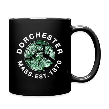 Dorchester Massachusetts Map - Full Color Mug - black - Right