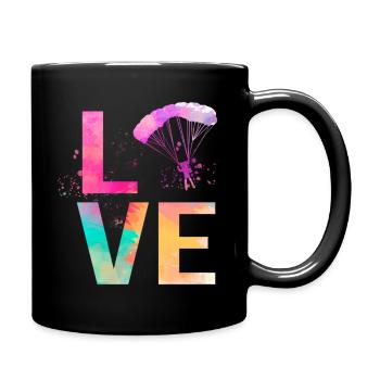 Colorful Skydiving Mom Skydiving - Full Color Mug - black - Right