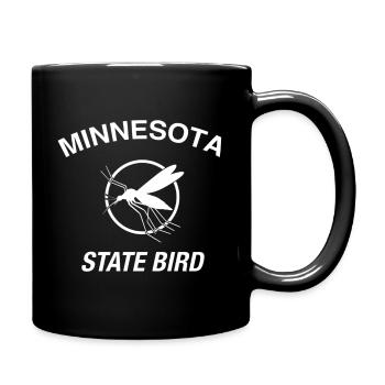 Minnesota State Bird Mosquito - Full Color Mug - black - Right