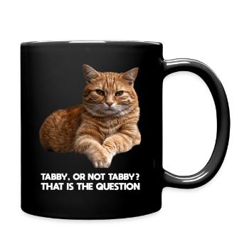 Orange Tabby Cat Meme - Full Color Mug - black - Right