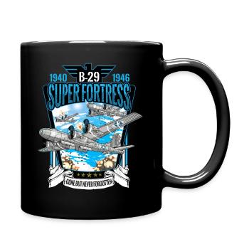 World War 2 Aircraft Wwii B-29 Superfortress Bombe - Full Color Mug - black - Right
