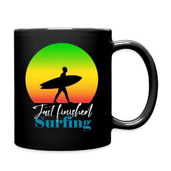 Just REGGAE Surfing T-Shirt - Full Color Mug - black - Right