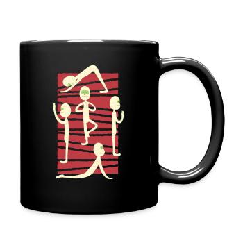 Yoga Mummy - Full Color Mug - black - Right