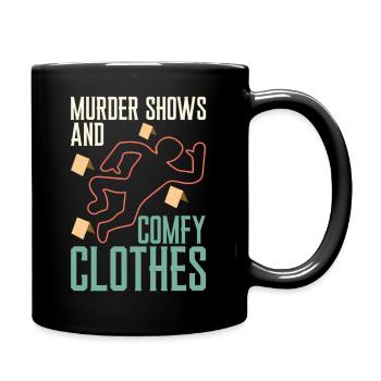 True Crime Murder Shows And Comfy Podcast - Full Color Mug - black - Right