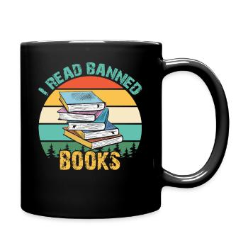 I'm with The Banned Books Lovers - Full Color Mug - black - Right