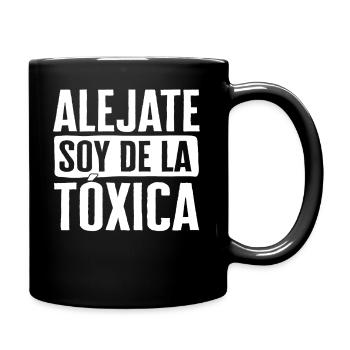 Boyfriend Shirt, Alejate Soy De La Toxica Tee, - Full Color Mug - black - Right