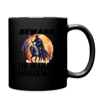 Headless horseman on the halloween - Full Color Mug - black - Right