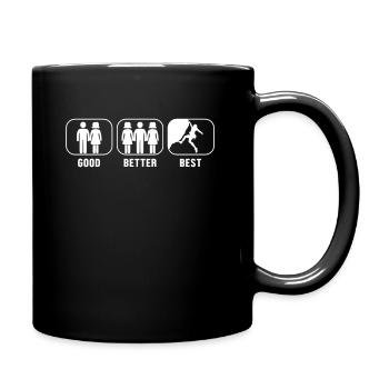 Good Better Best Climbing Alpine Outdoor Speed - Full Color Mug - black - Right