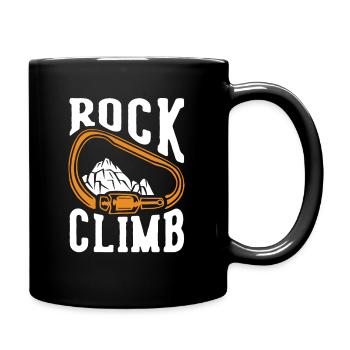 Rock Climb Outdoor Speed Sport Free Alpine - Full Color Mug - black - Right