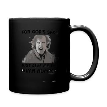 for god sake just give me the damn number - Full Color Mug - black - Right
