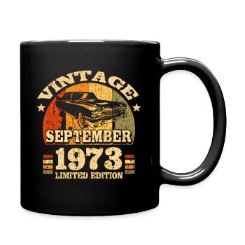 December 1973 anniversary december 1973 - Full Color Mug - black - Right