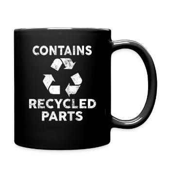 Organ Donor Transplant Humor Funny - Full Color Mug - black - Right