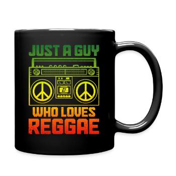 Reggae music Rastafari Jamaica - Full Color Mug - black - Right