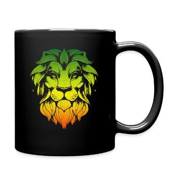 Reggae music Rastafari Jamaica - Full Color Mug - black - Right