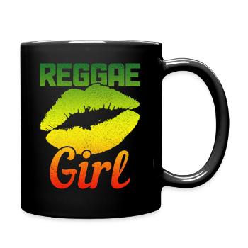 Reggae music Rastafari Jamaica - Full Color Mug - black - Right