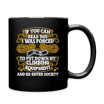 If You Can Read This Alpine Outdoor Speed Climber - Full Color Mug - black - Right