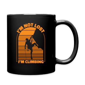 I'm Not Lost I'm Climbing Outdoor Speed Sport - Full Color Mug - black - Right