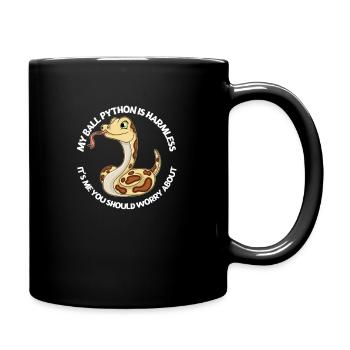 My Ball Python Is Harmless It's Me You Should - Full Color Mug - black - Right