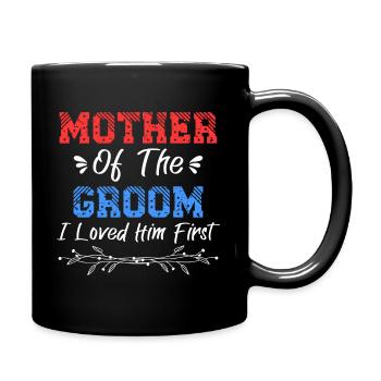 Mother Of The Groom, Groom's Mother Wedding Day - Full Color Mug - black - Right