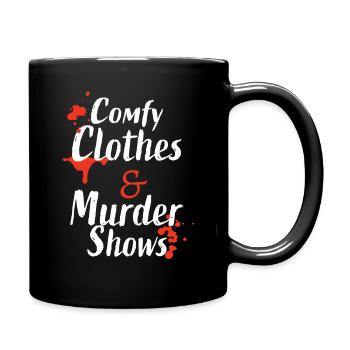 True Crime Comfy Clothes and Murder Shows for Myst - Full Color Mug - black - Right