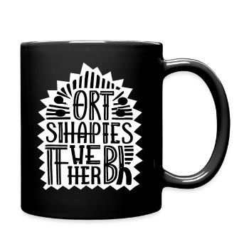 Shapes That Speak Funny - Full Color Mug - black - Right